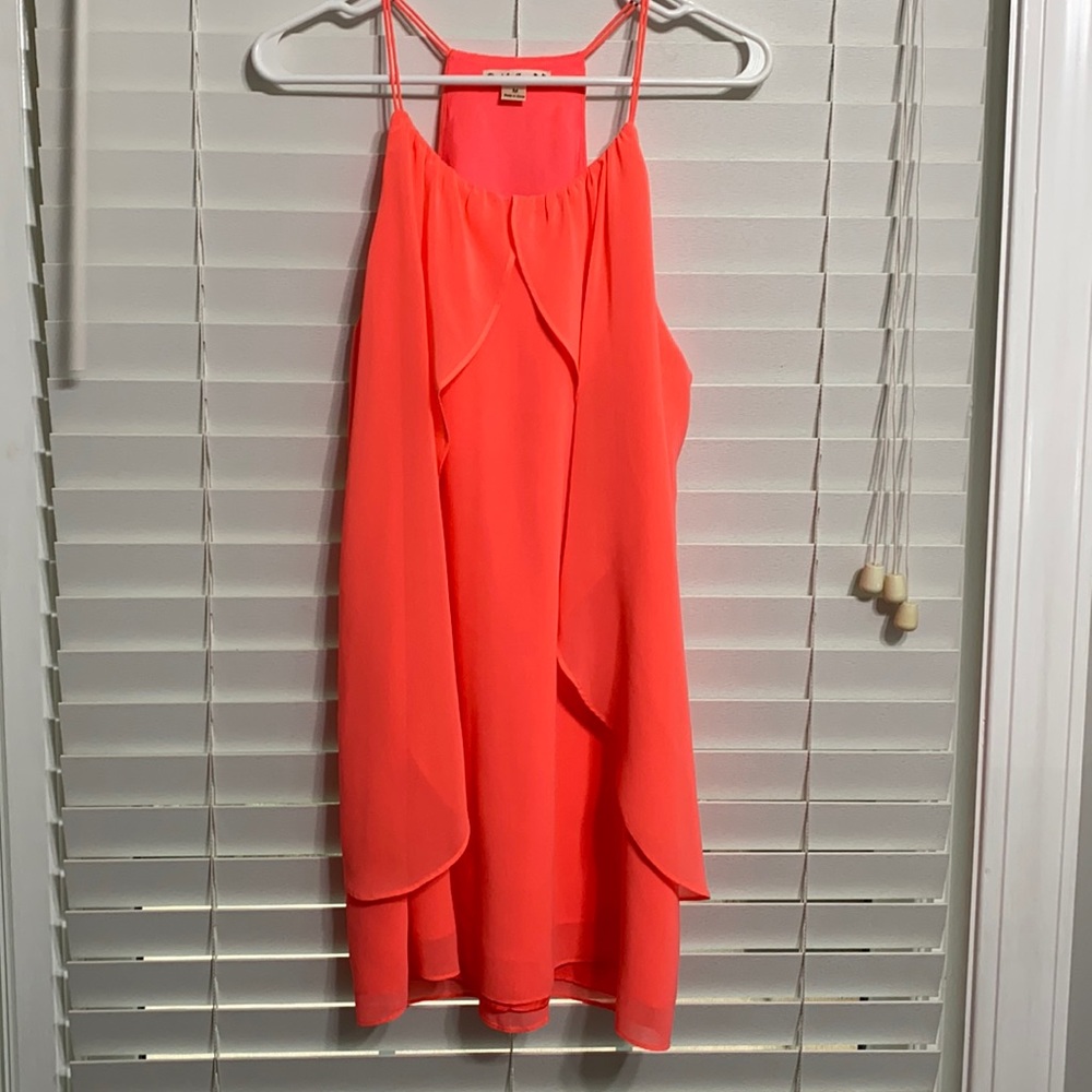 Double Zero coral flowly dress